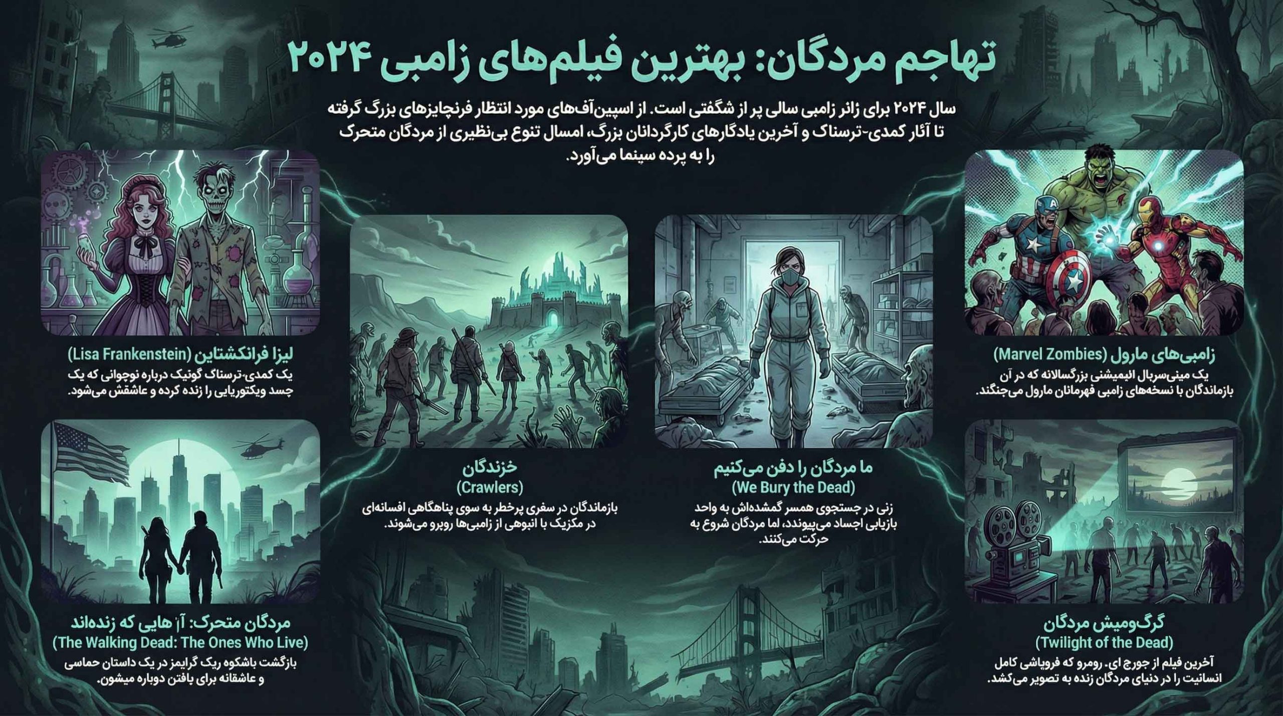 بهترین فیلم های زامبی 2024